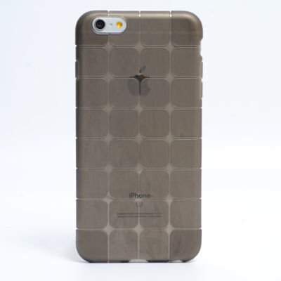 Apple iPhone 6 Plus Kılıf Patinda Kare Kabartmalı Silikon