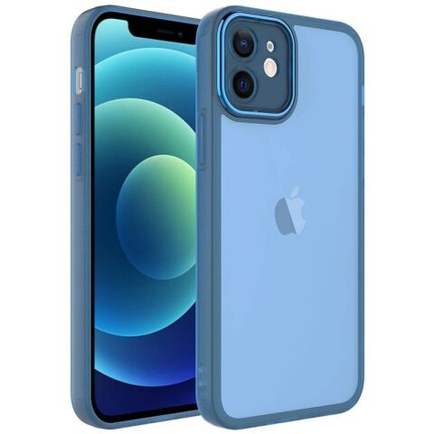 Apple iPhone 12 Kılıf Kamera Korumalı Transparan Patinda Post Kapak