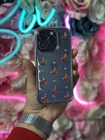 Apple iPhone Simli Kiraz Kılıf