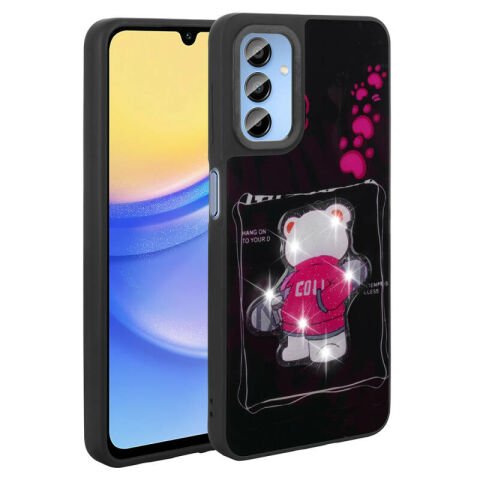 Galaxy A15 Kılıf Parlayan Kabartmalı İkonik Figürlü Patinda Amas Silikon Kapak