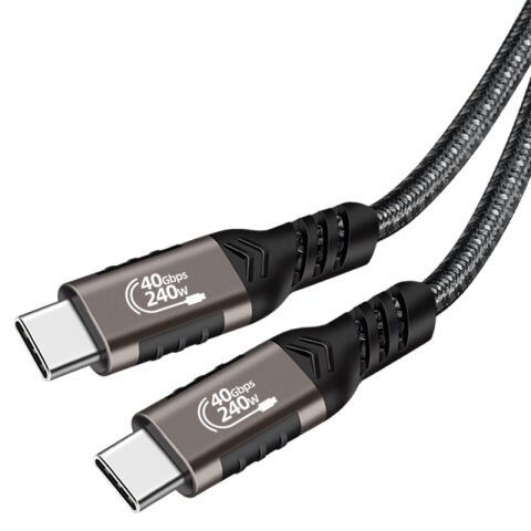 Patinda QG01 Type-C to Type-C USB4 PD Data Kablosu 240W 40Gbps 8K@60Hz 0.5 Metre