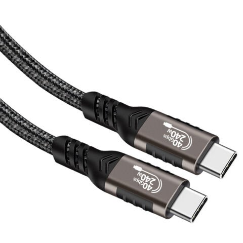 Patinda QG01 Type-C to Type-C USB4 PD Data Kablosu 240W 40Gbps 8K@60Hz 0.5 Metre