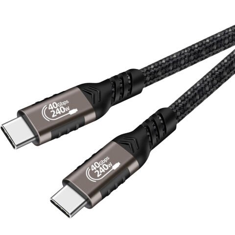 Patinda QG01 Type-C to Type-C USB4 PD Data Kablosu 240W 40Gbps 8K@60Hz 1 Metre
