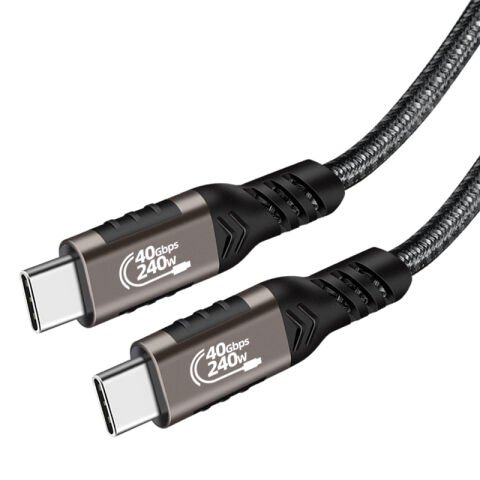 Patinda QG01 Type-C to Type-C USB4 PD Data Kablosu 240W 40Gbps 8K@60Hz 1 Metre