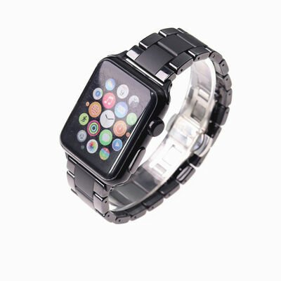 Apple Watch Ultra 49mm Kordon Mat Seramik Metal Strap Kayış