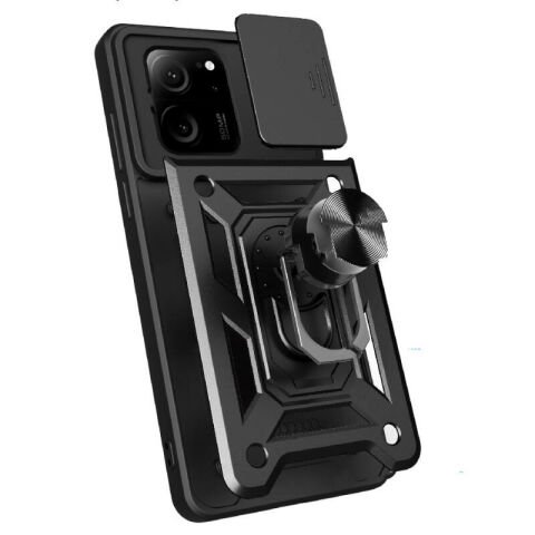 Xiaomi Mi 13T Kılıf Magnetik Standlı Kamera Korumalı Patinda Sürgülü Vega Kapak