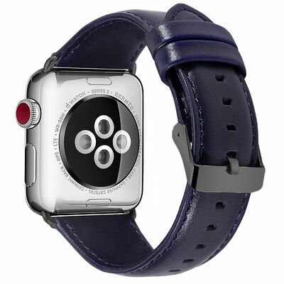 Apple Watch Ultra 49mm Kordon Luxury Leather Deri Strap Kayış