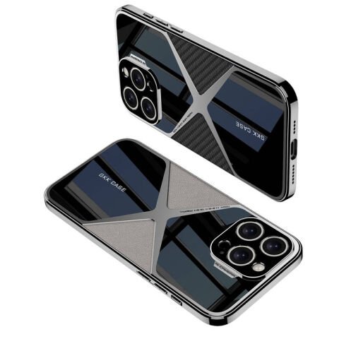Apple iPhone 14 Pro Max Kılıf Ultra İnce Kamera Korumalı PC + Deri Arka Yüzey Patinda X-Pro Kapak