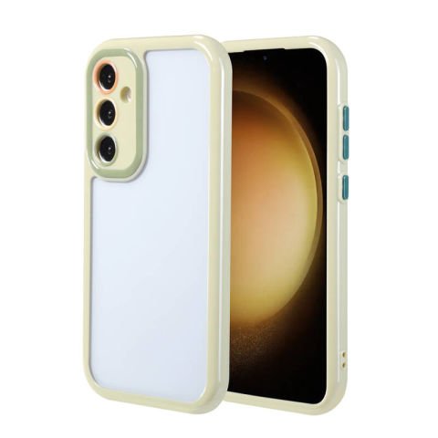 Galaxy S23 FE Kılıf Kamera Korumalı Renkli Kenar ve Çerçeve Tasarımlı Patinda Vitamin Kapak