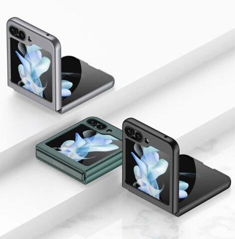 Galaxy Z Flip 5 Kılıf Patinda Sert Kıpta Kapak