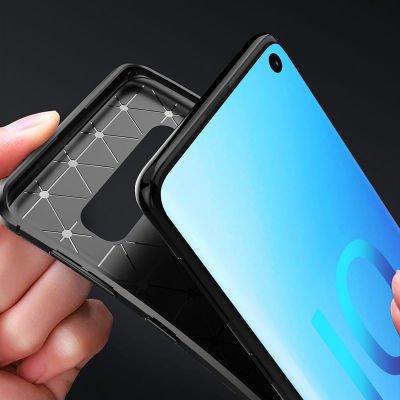 Galaxy S10 Kılıf Patinda Negro Silikon Kapak