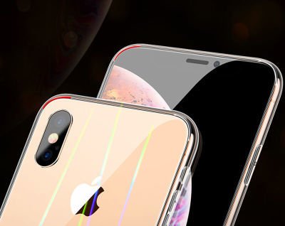Apple iPhone XS Max 6.5 Kılıf Patinda Rainbow Kapak