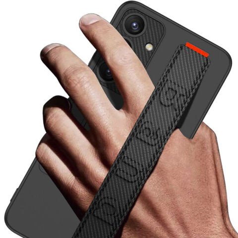 Galaxy S24 Plus Kılıf Standlı El Tutacaklı Patinda Band Kapak