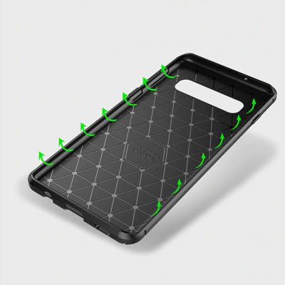 Galaxy S10 Kılıf Patinda Negro Silikon Kapak