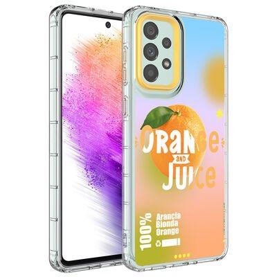 Galaxy A13 4G Kılıf Kamera Korumalı Renkli Desenli Sert Silikon Patinda Korn Kapak