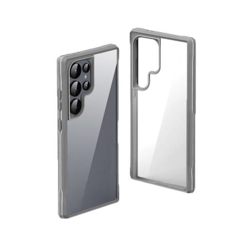 Galaxy S24 Ultra Kılıf Şeffaf Sert PC Arka Yüzey Tasarımlı Patinda Edo Kapak