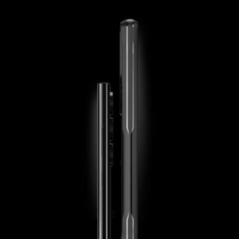 Galaxy S24 Ultra Kılıf Şeffaf Sert PC Arka Yüzey Tasarımlı Patinda Edo Kapak