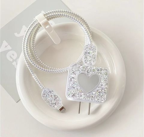 iPhone Glitter Şarj Başığı Kılıfı