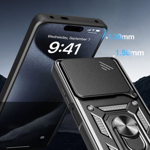 Realme Note 60 Kılıf Magnetik Standlı Kamera Korumalı Patinda Sürgülü Vega Kapak