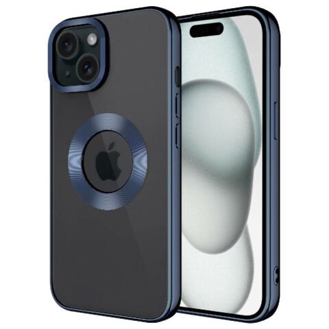 Apple iPhone 15 Kılıf Kamera Korumalı Logo Gösteren Patinda Omega Kapak