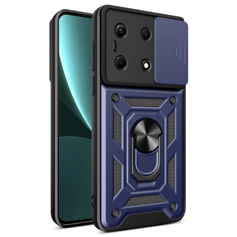 İnfinix Note 30 VIP Kılıf Magnetik Standlı Kamera Korumalı Patinda Sürgülü Vega Kapak