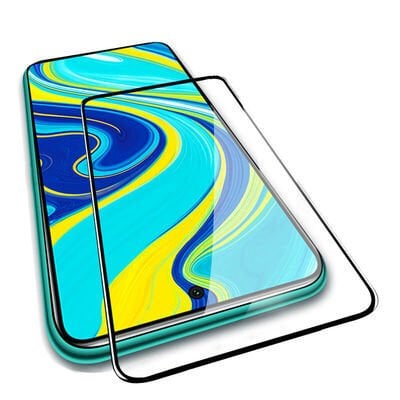 Xiaomi Redmi Note 9 Pro Patinda Kenarları Kırılmaya Dayanıklı Cam Ekran Koruyucu