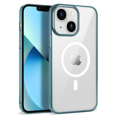 Apple iPhone 14 Plus Kılıf Patinda Wireless Şarj Özellikli Pixel Magsafe Kapak