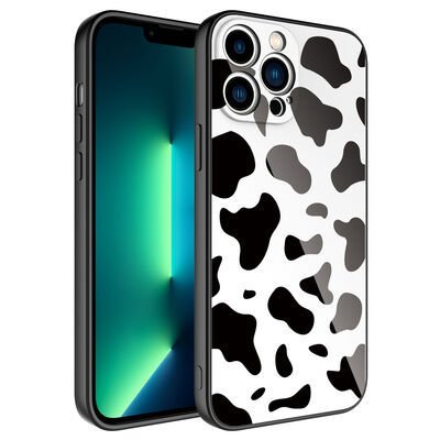 Apple iPhone 13 Pro Max Kılıf Kamera Korumalı Desenli Sert Silikon Patinda Epoksi Kapak