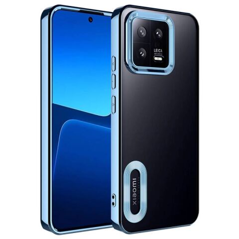 Xiaomi Mi 13 Kılıf Kamera Korumalı Logo Gösteren Patinda Omega Kapak