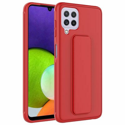 Galaxy M22 Kılıf Patinda Qstand Kapak