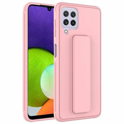 Galaxy M22 Kılıf Patinda Qstand Kapak