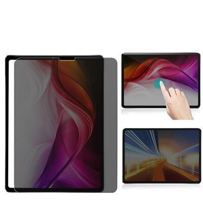 Apple iPad Pro 12.9 2022 M2 Patinda Tablet Privacy Temperli Cam Ekran Koruyucu