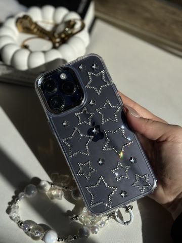 iPhone Taşlı Yıldız Kılıf