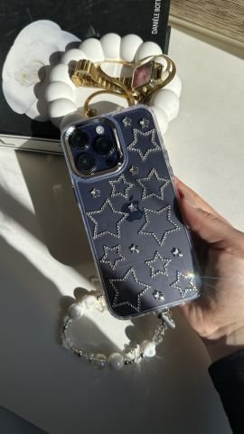 iPhone Taşlı Yıldız Kılıf