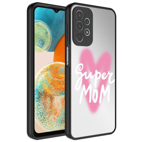 Galaxy A72 Kılıf Aynalı Desenli Kamera Korumalı Parlak Patinda Mirror Kapak