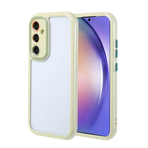 Galaxy A54 Kılıf Kamera Korumalı Renkli Kenar ve Çerçeve Tasarımlı Patinda Vitamin Kapak