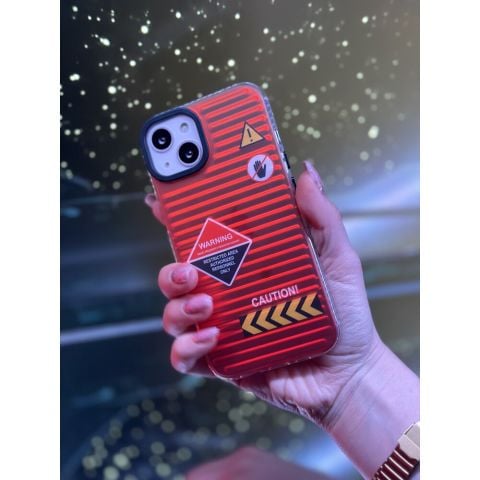 İPhone Galaksi Seri Hologramlı Warning Telefon Kılıfı