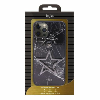 Apple iPhone 12 Pro Max Kılıf Kajsa Starry Serisi Marble Kapak