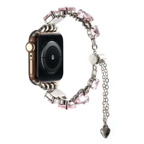 Apple Watch 40mm Patinda KRD-115 Renkli Taş Tasarımlı Kordon