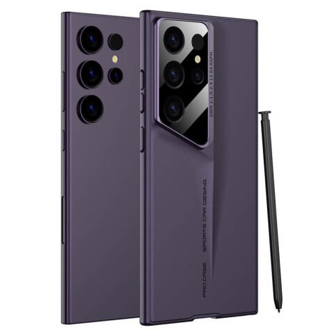 Galaxy S23 Ultra Kılıf Ultra İnce Kamera Korumalı Sert Rubber Patinda Procase Kapak