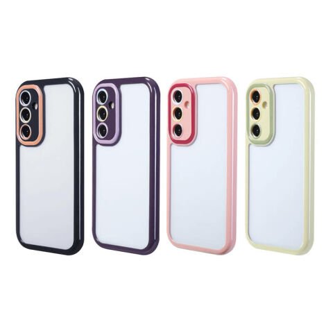 Galaxy A35 Kılıf Kamera Korumalı Renkli Kenar ve Çerçeve Tasarımlı Patinda Vitamin Kapak