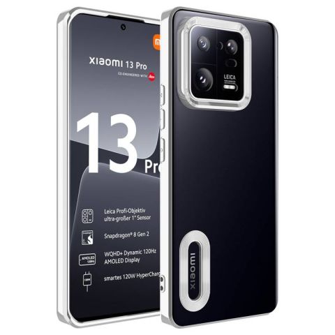 Xiaomi Mi 13 Pro Kılıf Kamera Korumalı Logo Gösteren Patinda Omega Kapak