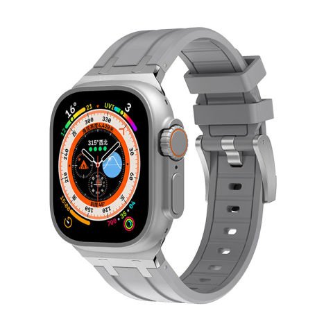 Apple Watch 7 45mm Patinda KRD-89 Silikon Kordon