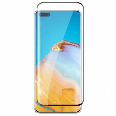 Huawei P40 Patinda Kenarları Kırılmaya Dayanıklı Cam Ekran Koruyucu