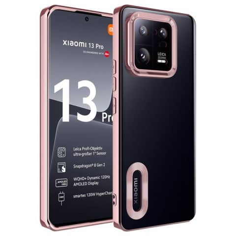 Xiaomi Mi 13 Pro Kılıf Kamera Korumalı Logo Gösteren Patinda Omega Kapak