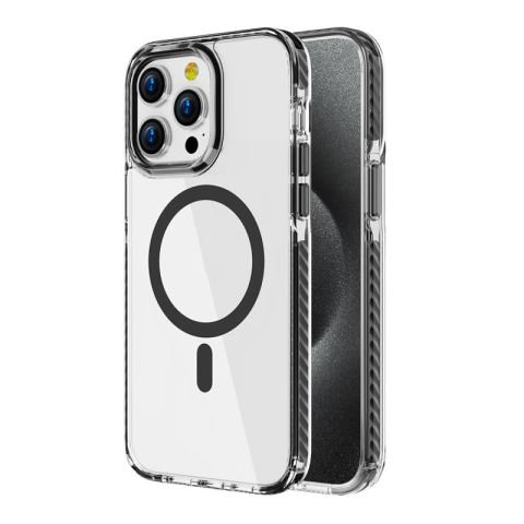 Apple iPhone 15 Pro Max Kılıf Magsafe Şarj Özellikli Airbagli Takılabilir Askı Aparatlı Patinda Nana Kapak