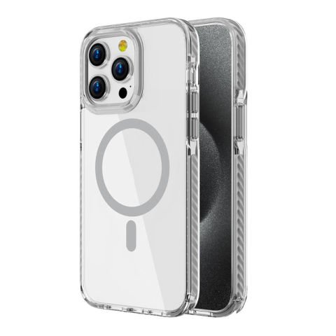Apple iPhone 15 Pro Max Kılıf Magsafe Şarj Özellikli Airbagli Takılabilir Askı Aparatlı Patinda Nana Kapak