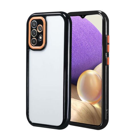 Galaxy A32 4G Kılıf Kamera Korumalı Renkli Kenar ve Çerçeve Tasarımlı Patinda Vitamin Kapak