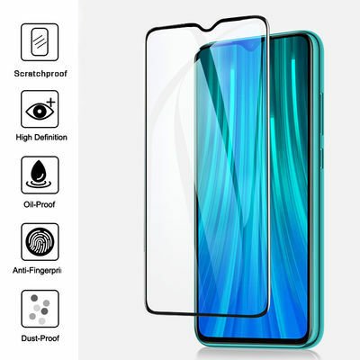 Xiaomi Redmi Note 8 Pro Patinda Kenarları Kırılmaya Dayanıklı Cam Ekran Koruyucu