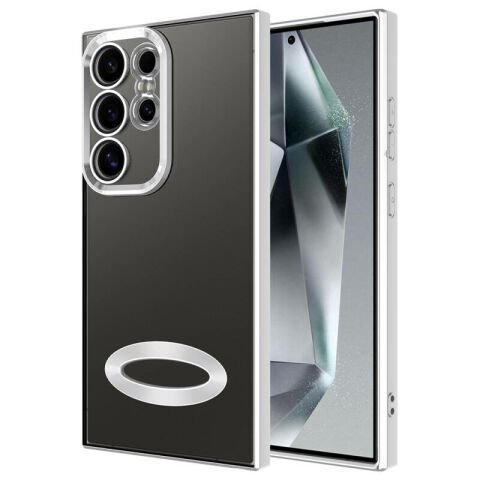 Galaxy S24 Ultra Kılıf Kamera Korumalı Logo Gösteren Patinda Omega Kapak